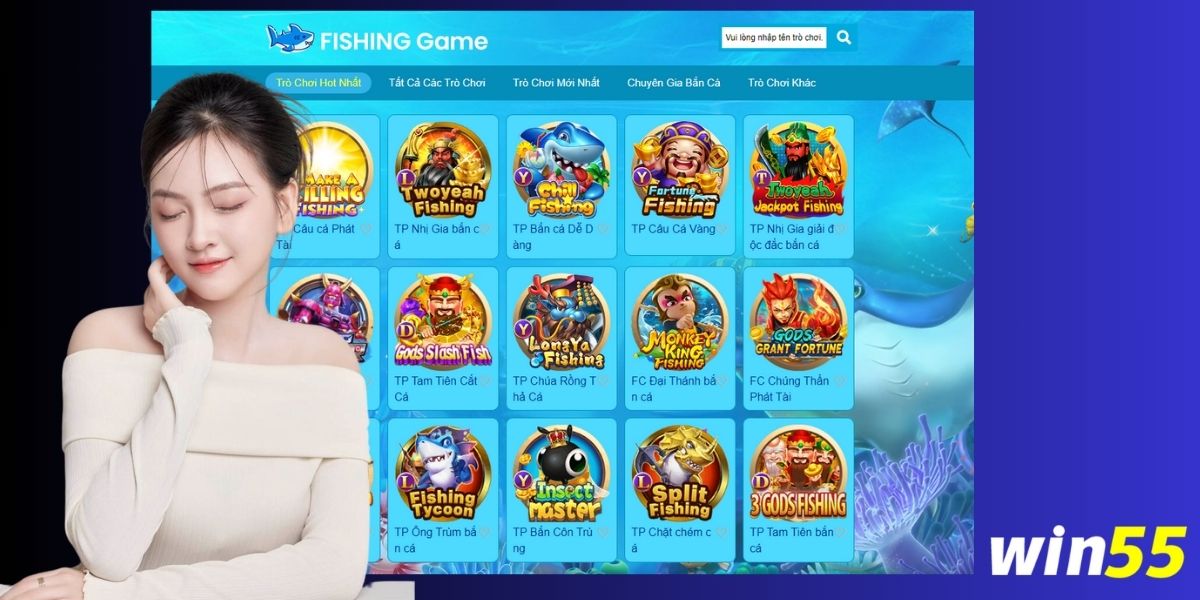 Điểm mặt những game bắn cá đổi thưởng đầy sức hút tại nhà cái Win55