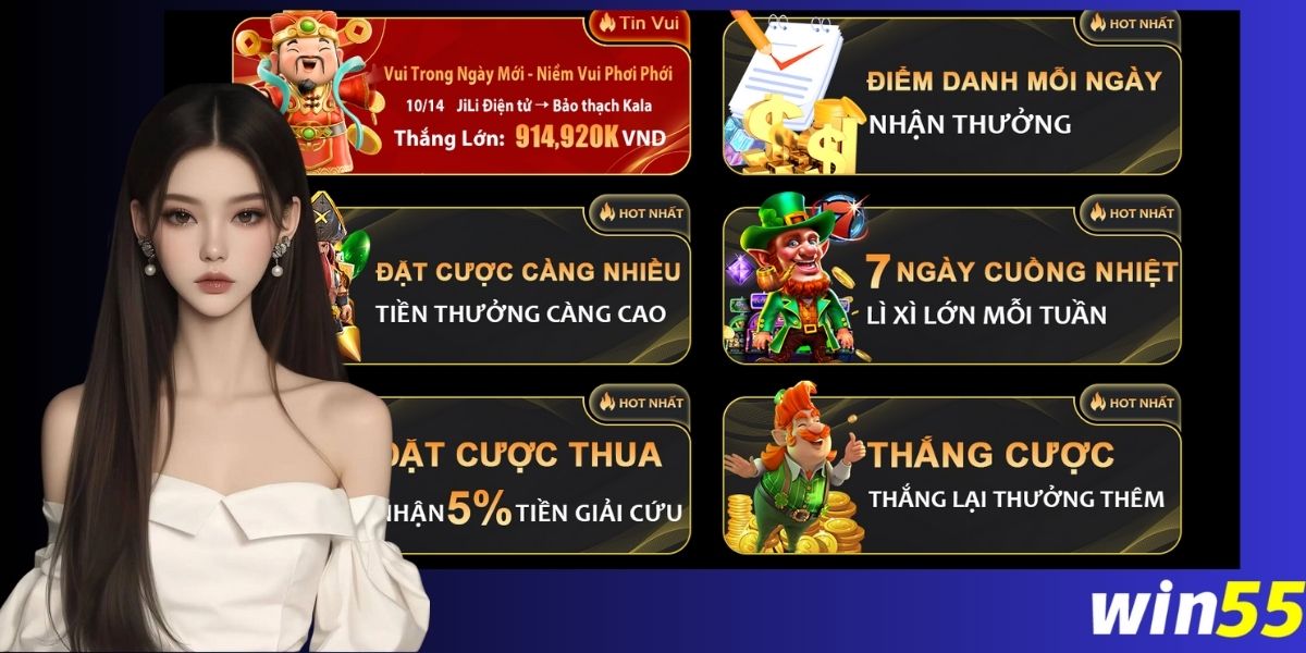 Đối tượng hưởng ưu đãi Win55 nhận 99k